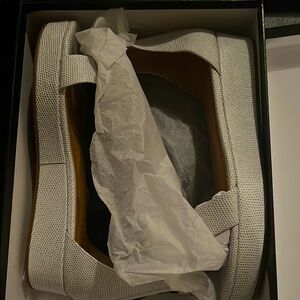 White Platform Shoes with Minimalist Design